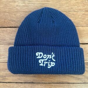 Navy Free & Easy Don’t Trip Winter Beanie